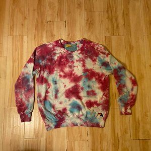 Aviator Nation Tie Dye Pullover Crewneck Sweatshirt SIZE M